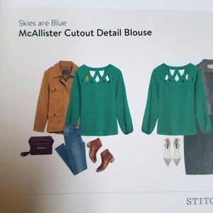 Skies Are Blue McAllister Cutout Detail Blouse